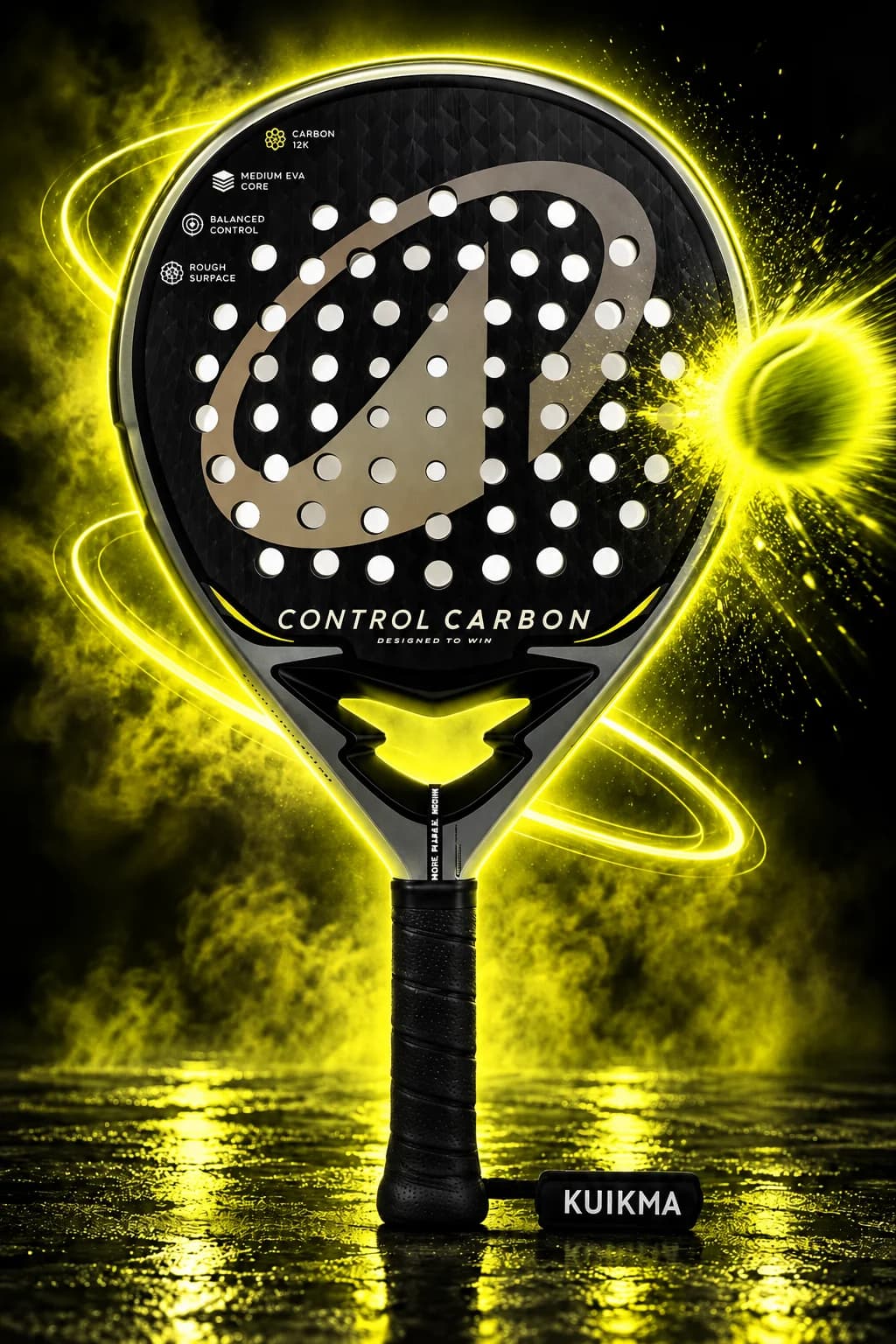 Kuikma Control Carbon 26 padelracket getest door Racketkopen.nl